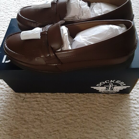 Dockers Sinclair Leather Dress Casual Tassel Loafer Shoes, Antique Brown, 8.5 main image 6